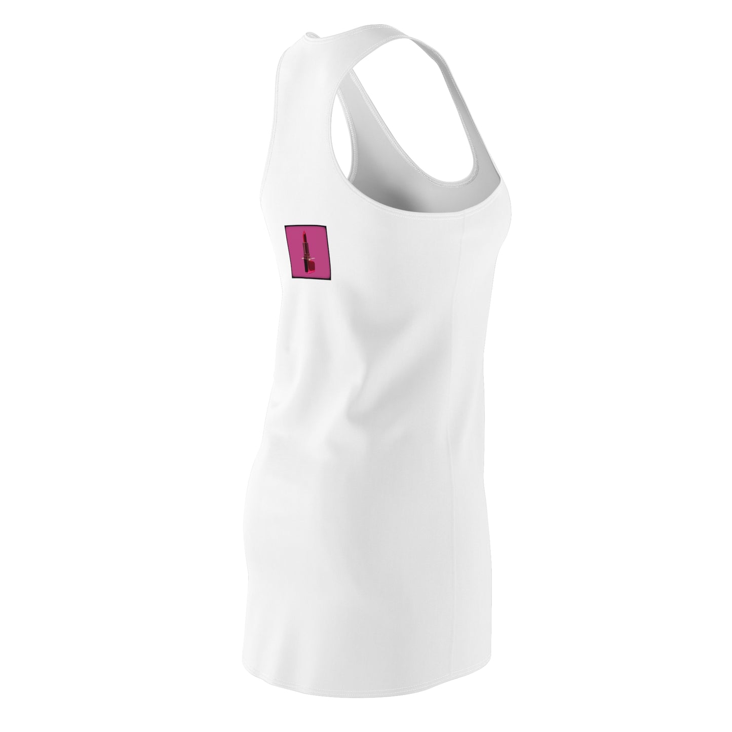 Bubblegum Pink Women's Cut & Sew Racerback Dress (AOP)