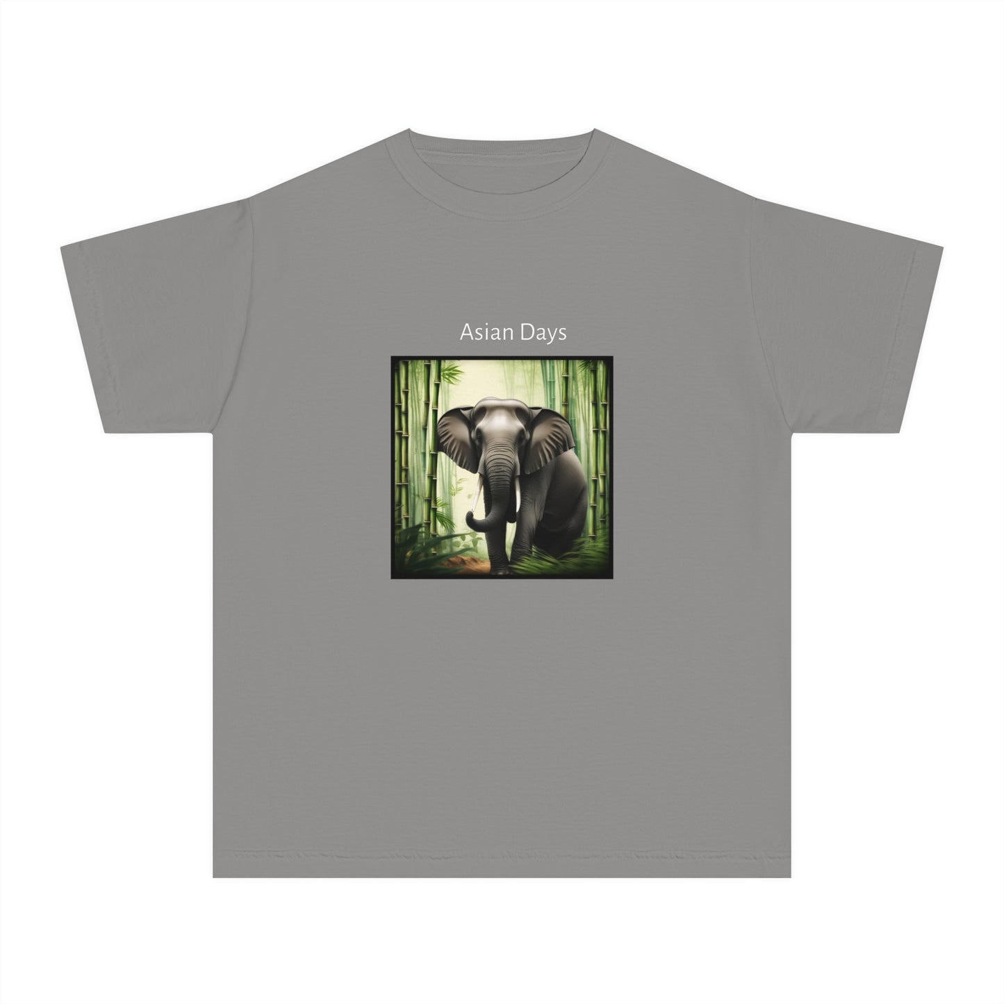 Elephant in Bamboo Youth Midweight Tee