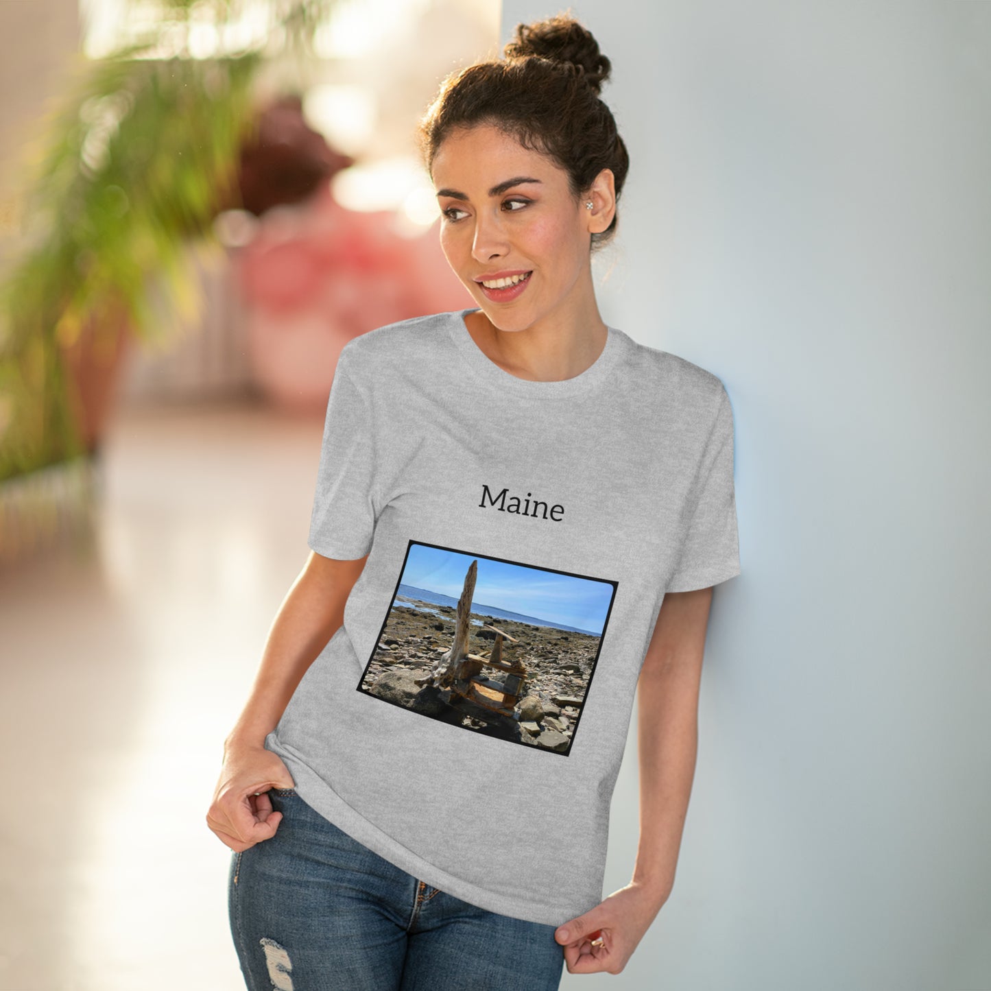 Maine Coastal Travel Organic Creator T-shirt - Unisex