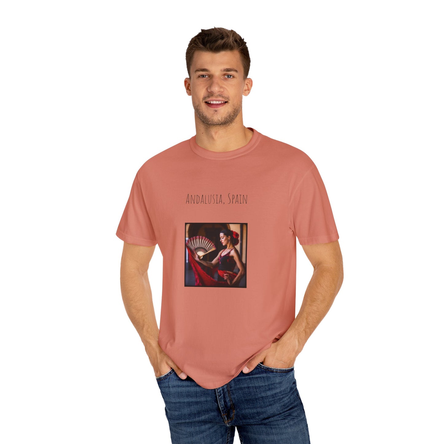 Spain Flamenco Unisex Garment-Dyed T-shirt