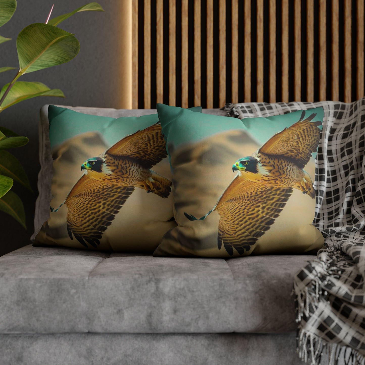 Falcon Faux Suede Square Pillowcase