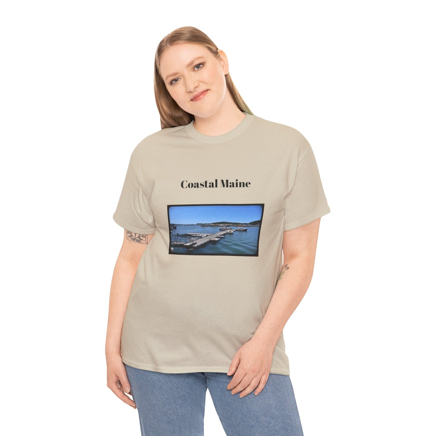 Maine Pier Unisex Heavy Cotton Tee