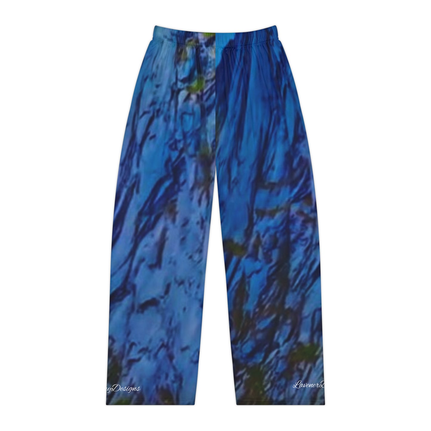 Brightest Blue Women's Pajama Pants (AOP)