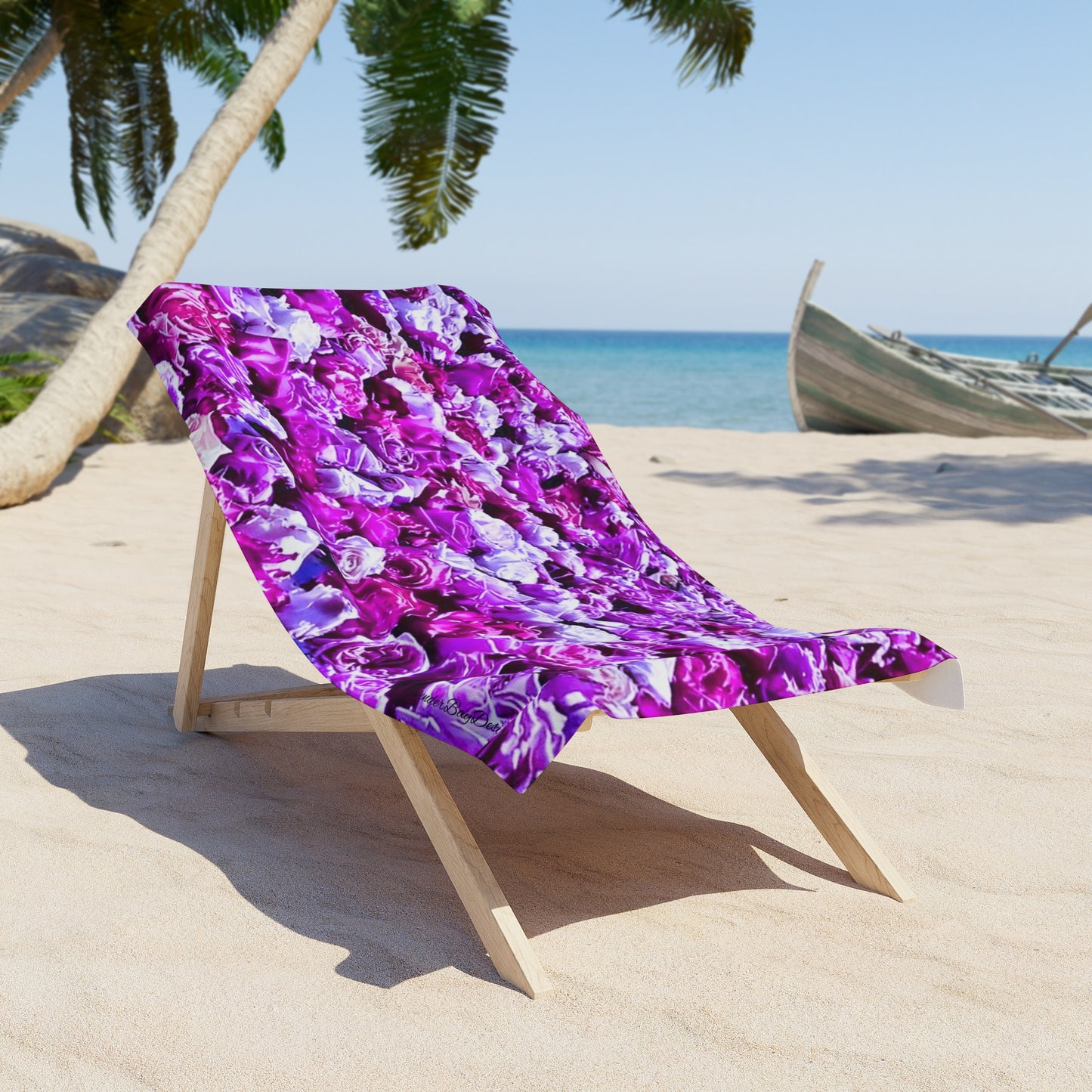 Beaming Rose Beach Towel