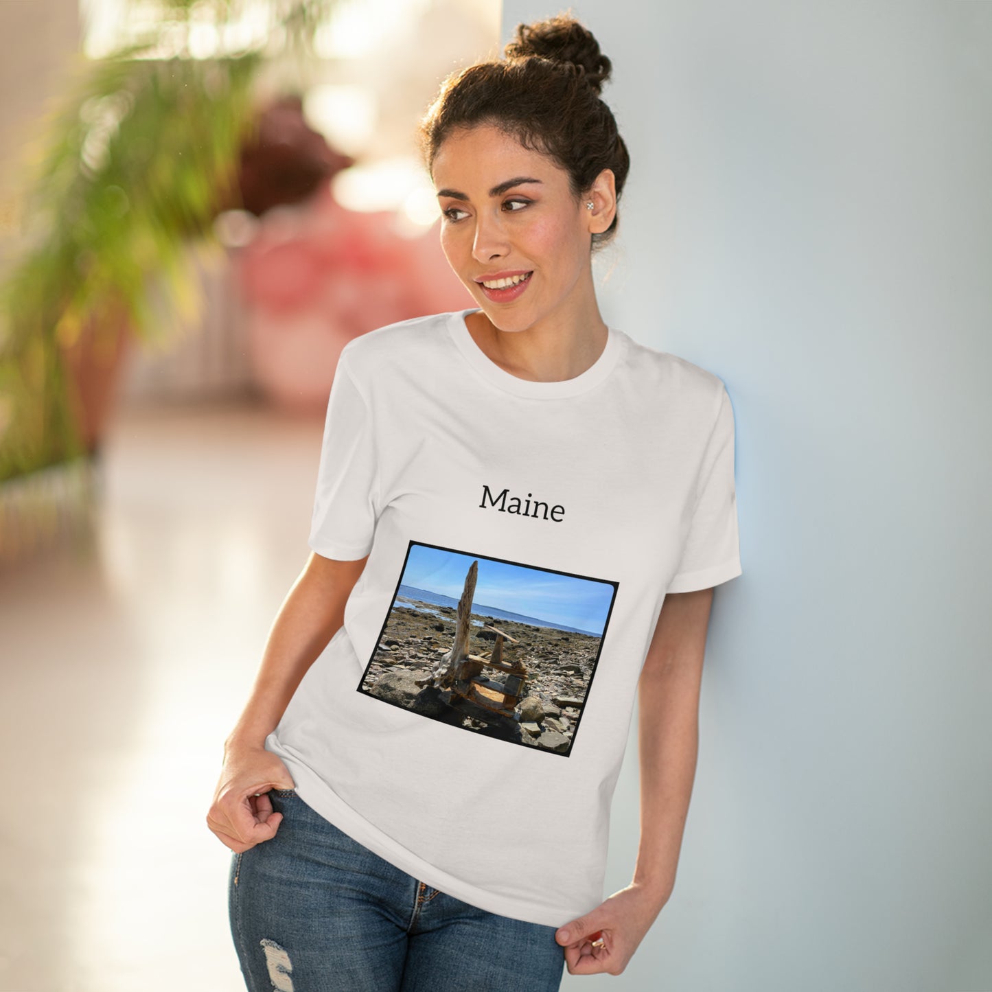 Maine Coastal Travel Organic Creator T-shirt - Unisex